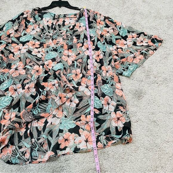 Mudd Floral Open Front Cardigan Kimono Size XL - Picture 7 of 7